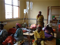 Makeshift hospital in Malawi deals with Cholera epidemic 2002
